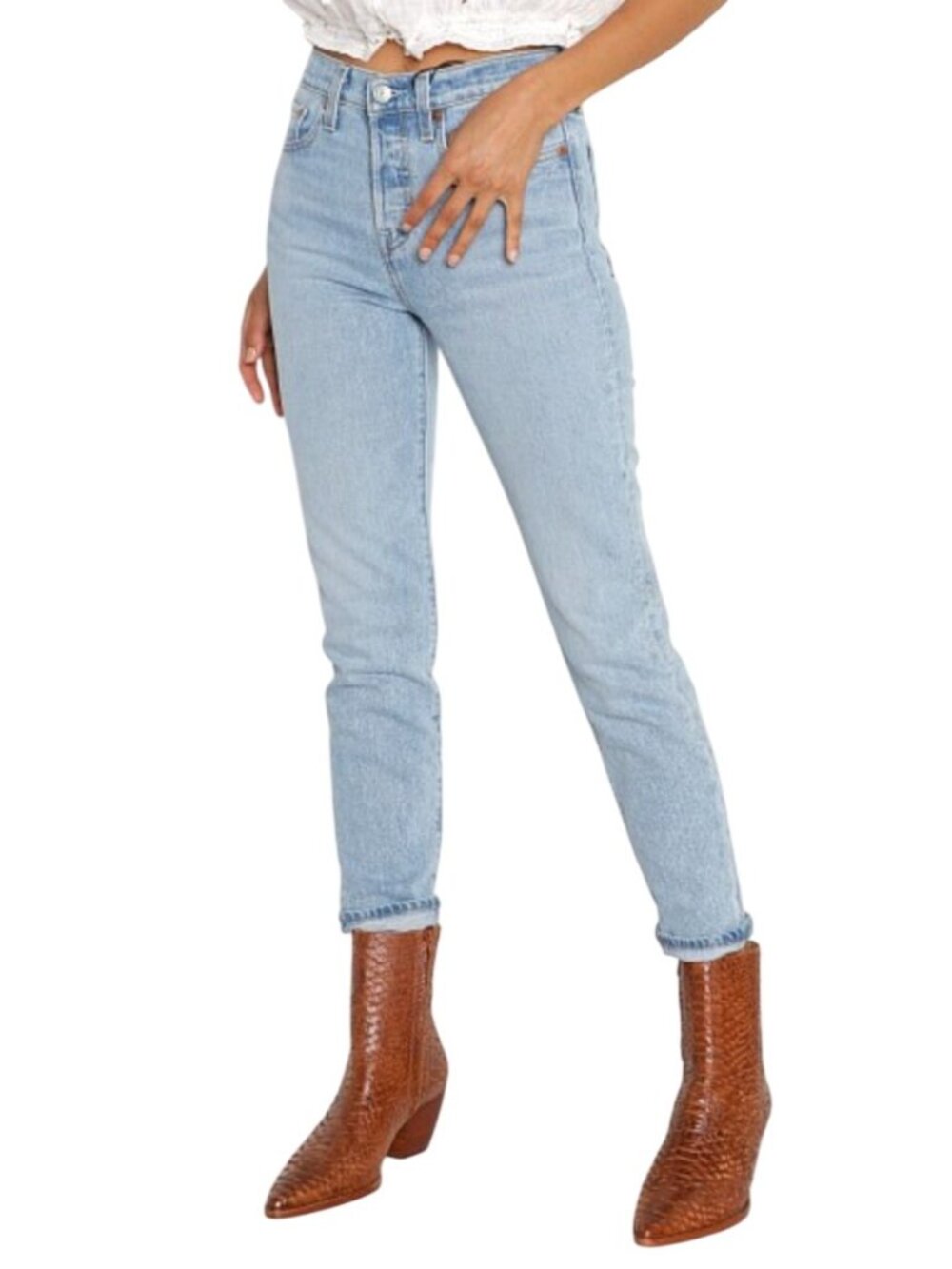 Levi's Wedgie Straight / Wedgie Icon Jeans Tango Light - Size 25
